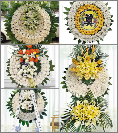 福建漳州芗城区芝山镇前山村花圈速递